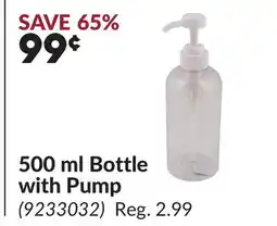 Princess Auto 500 ml Bottle with Pump offer