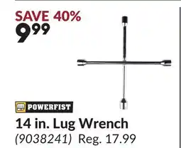 Princess Auto 14 in. Lug Wrench offer