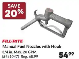 Princess Auto Manual Fuel Nozzles with Hook 3/4 in. Max. 20 GPM offer