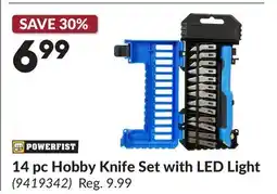Princess Auto 14 pc Hobby Knife Set with LED Light offer