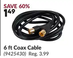 Princess Auto 6 ft Coax Cable offer
