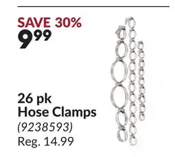 Princess Auto 26 pk Hose Clamps offer