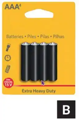 Princess Auto AAA 4 pk Heavy Duty Batteries offer
