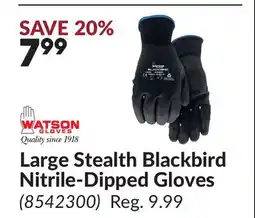 Princess Auto Large Stealth Blackbird Nitrile-Dipped Gloves offer