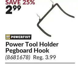 Princess Auto Power Tool Holder Pegboard Hook offer