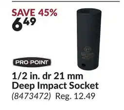 Princess Auto 1/2 in. dr 21 mm Deep Impact Socket offer