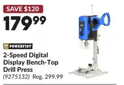 Princess Auto 2-Speed Digital Display Bench-Top Drill Press offer