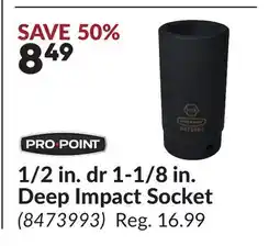 Princess Auto 1/2 in. dr 1-1/8 in. Deep Impact Socket offer