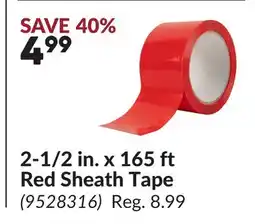 Princess Auto 2-1/2 in. x 165 ft Red Sheath Tape offer