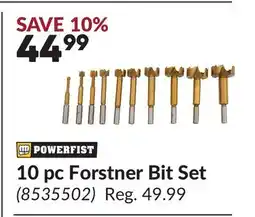 Princess Auto 10 pc Forstner Bit Set offer