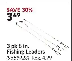 Princess Auto 3 pk 8 in. Fishing Leaders offer