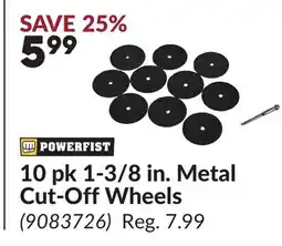 Princess Auto 10 pk 1-3/8 in. Metal Cut-Off Wheels offer
