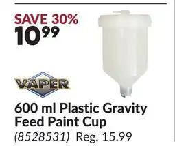 Princess Auto 600 ml Plastic Gravity Feed Paint Cup offer