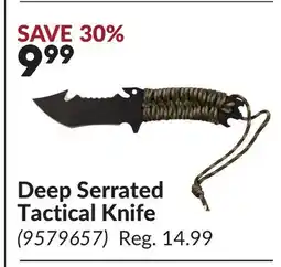 Princess Auto Deep Serrated Tactical Knife offer