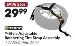 Princess Auto Y-Style Adjustable Ratcheting Tire Strap Assembly offer