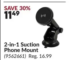 Princess Auto 2-in-1 Suction Phone Mount offer