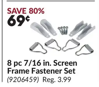 Princess Auto 8 pc 7/16 in. Screen Frame Fastener Set offer