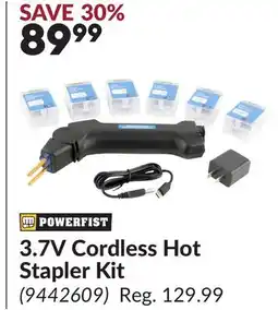 Princess Auto 3.7V Cordless Hot Stapler Kit offer