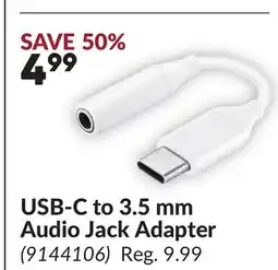 Princess Auto USB-C to 3.5 mm Audio Jack Adapter offer