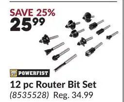 Princess Auto 12 pc Router Bit Set offer