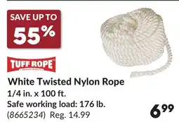 Princess Auto White Twisted Nylon Rope offer