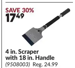Princess Auto 4 in. Scraper with 18 in. Handle offer