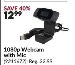 Princess Auto 1080p Webcam with Mic offer