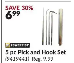 Princess Auto 5 pc Pick and Hook Set offer