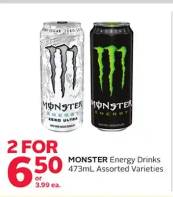 Rexall MONSTER Energy Drinks offer