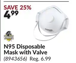 Princess Auto N95 Disposable Mask with Valve offer