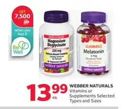 Rexall WEBBER NATURALS Vitamins or Supplements offer