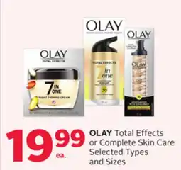 Rexall OLAY Total Effects or Complete Skin Care offer