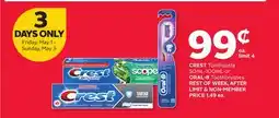 Rexall CREST Toothpaste 50mL-100mL or ORAL-B Toothbrushes offer