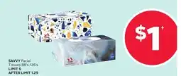 Rexall SAVVY Facial Tissues offer