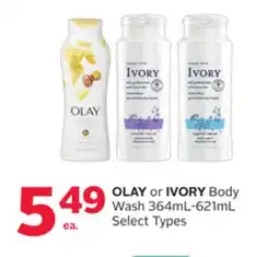 Rexall OLAY or IVORY Body Wash offer