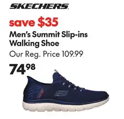 Sport Chek SKECHERS MEN'S SUMMIT SLIP IN WALKING SHOE offer