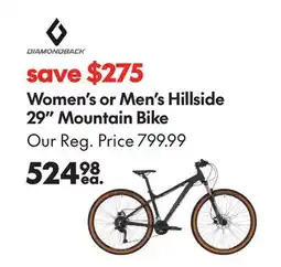 Sport Chek DIAMONDBACK WOMEN'S OR MEN'S HILLSIDE 29 MOUNTAIN BIKE offer