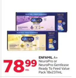Rexall ENFAMIL A + NeuroPro or NeuroPro Gentlease Ready To Feed Value Pack offer
