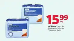 Rexall OPTION + Protective Underwear offer