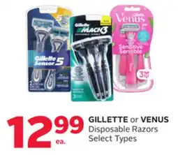 Rexall GILLETTE or VENUS Disposable Razors offer