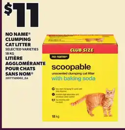Independent City Market NO NAME CLUMPING CAT LITTER offer
