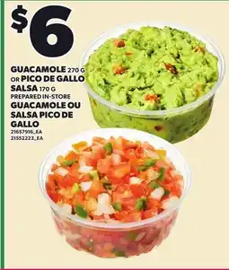 Independent City Market GUACAMOLE 270G OR PICO DE GALLO SALSA, 170G offer