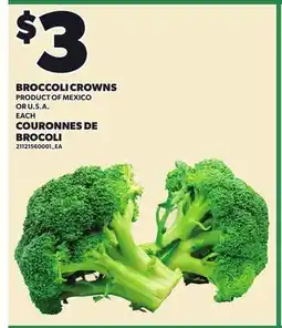 Independent City Market BROCCOLI CROWNS offer