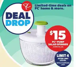 Independent City Market PC PUMP SALAD SPINNER offer