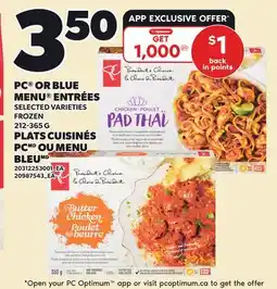 Independent City Market PC OR BLUE MENU ENTRÉES offer