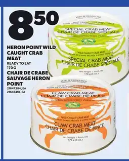 Independent City Market HERON POINT WILD CAUGHT CRAB MEAT offer