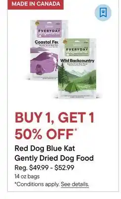 Petvalu Red Dog Blue Kat Gently Dried Dog Food offer