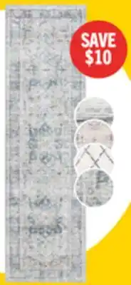 The Brick Melis Grey Washable Runner Area Rug - 2' x 7' offer