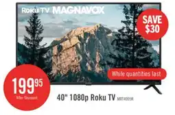 The Brick MAGNAVOX 40 FHD HDR Roku Smart TV offer