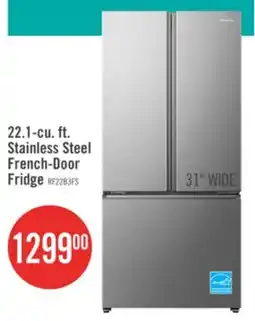 The Brick Hisense 31.3 22.1 Cu. Ft. French-Door Refrigerator - Stainless Steel - RF22B3FSE offer